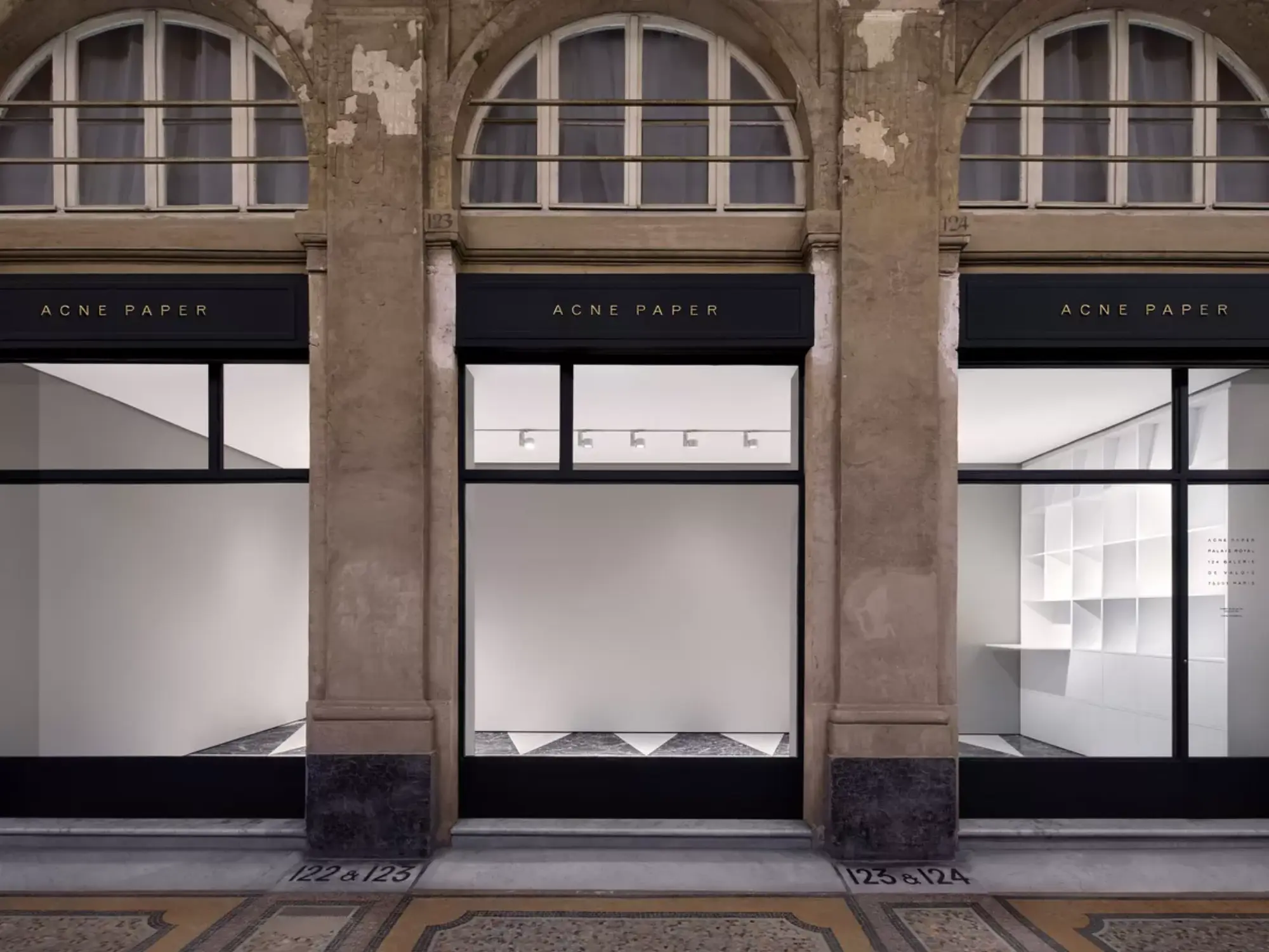 acne studios paris galerie art