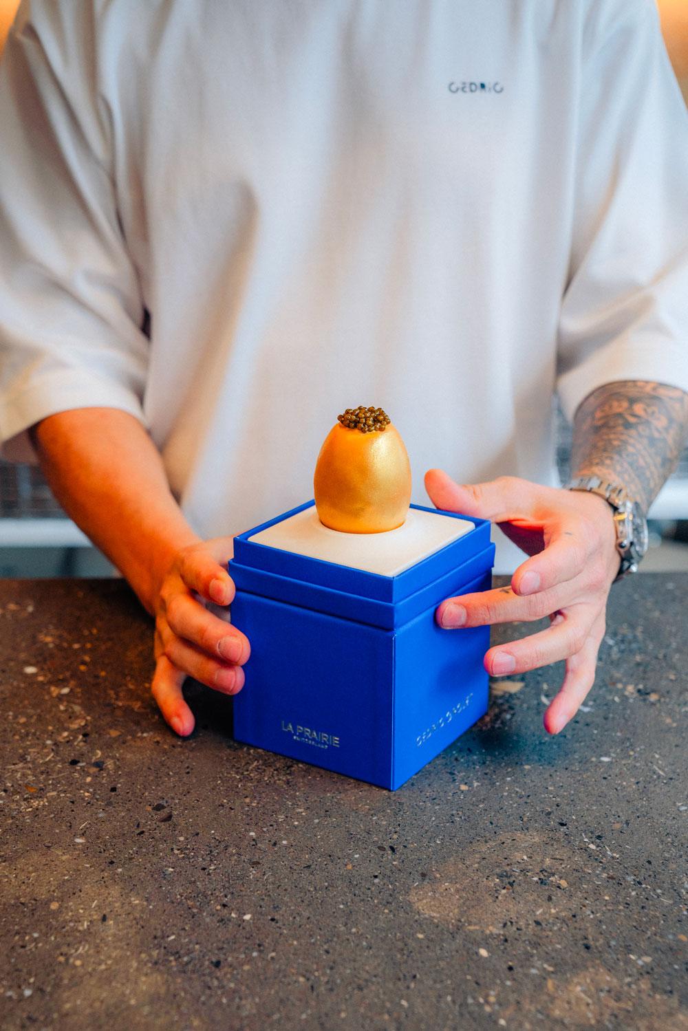 patisserie de cédric grolet pour la marque de beauté la prairie