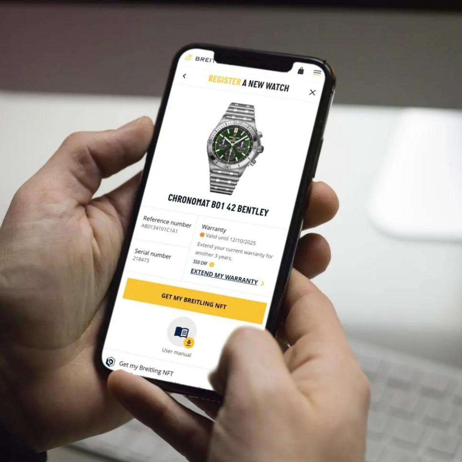 blockchain breitling