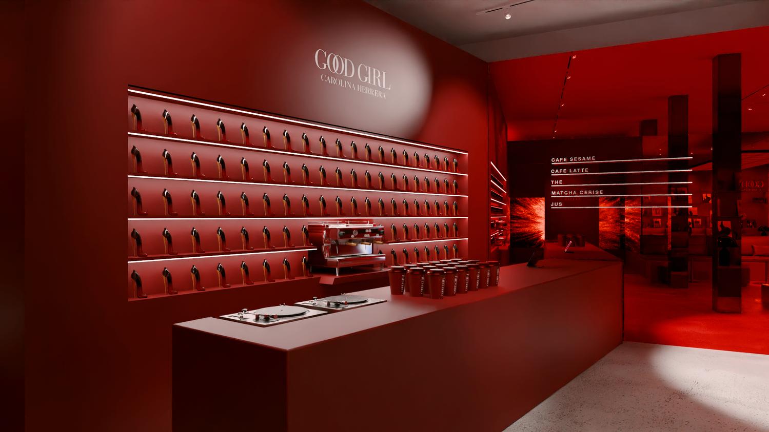 carolina herrera, marque de parfum de luxe, café éphémère paris date 2025