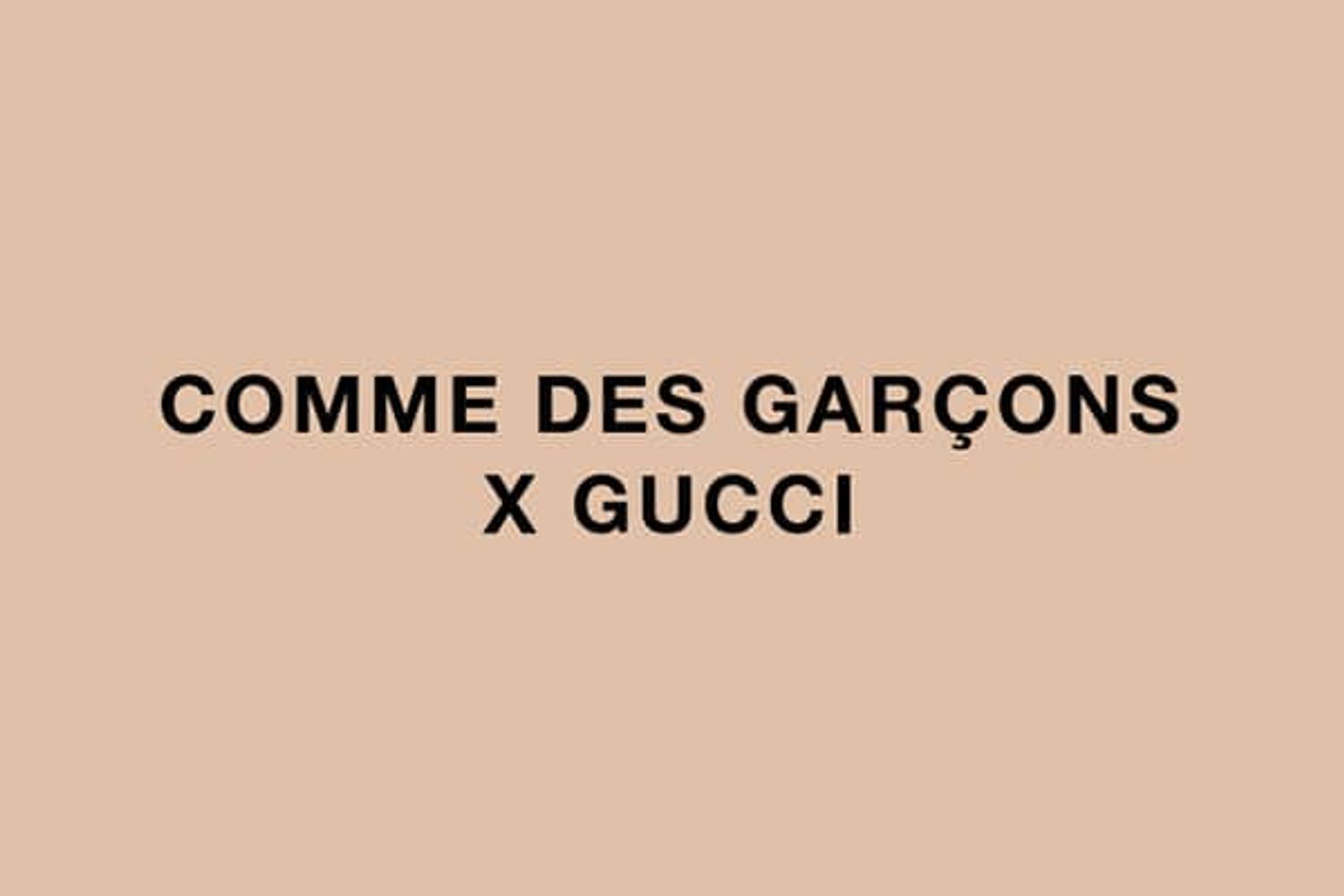 Gucci x comme best sale des garcons 2019