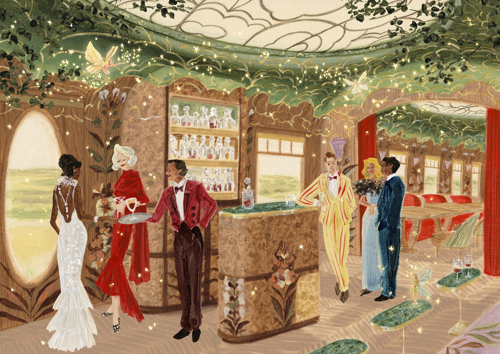 train celia de belmond (LVMH), imagin&eacute; par Baz Luhrmann