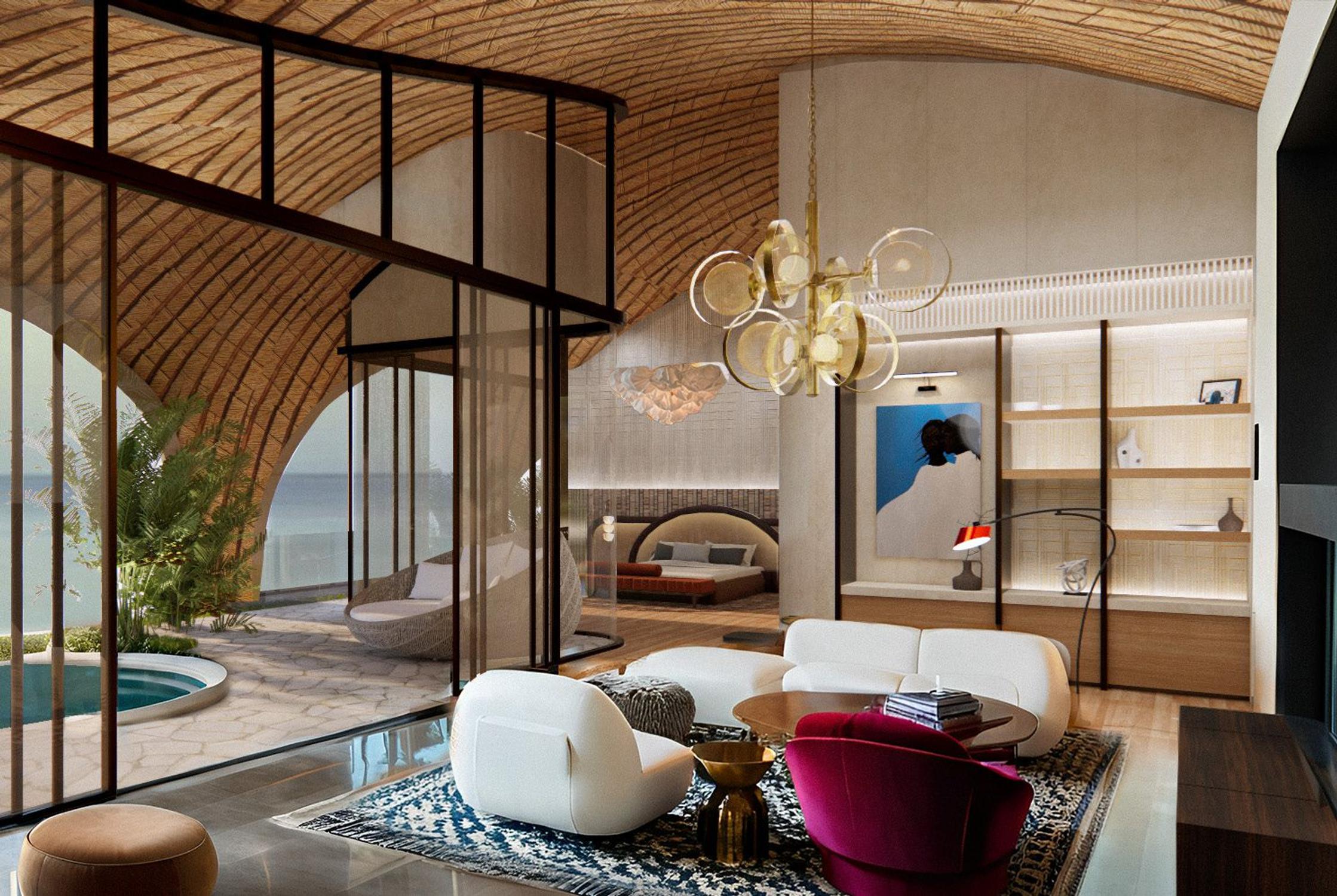 chambre hotel de luxe &agrave; bali, sous la marque elle