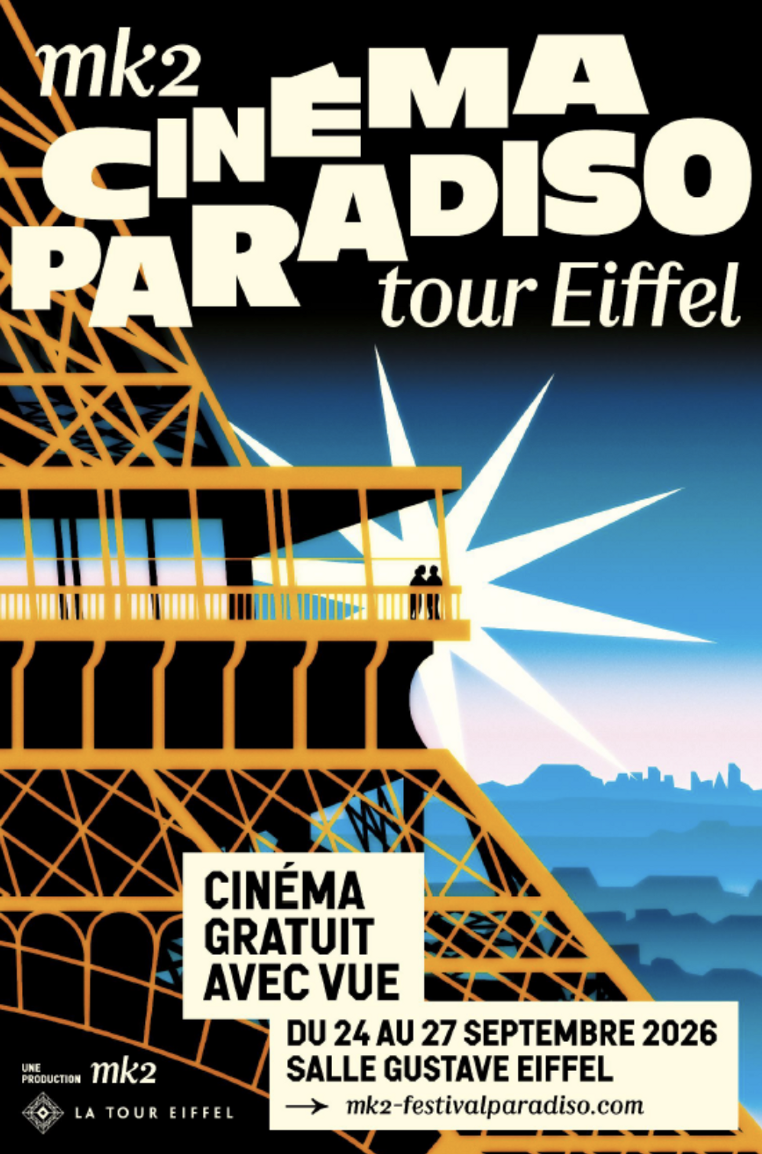affiche du festival de cinema paradiso soutenu par armani beauty en 2026