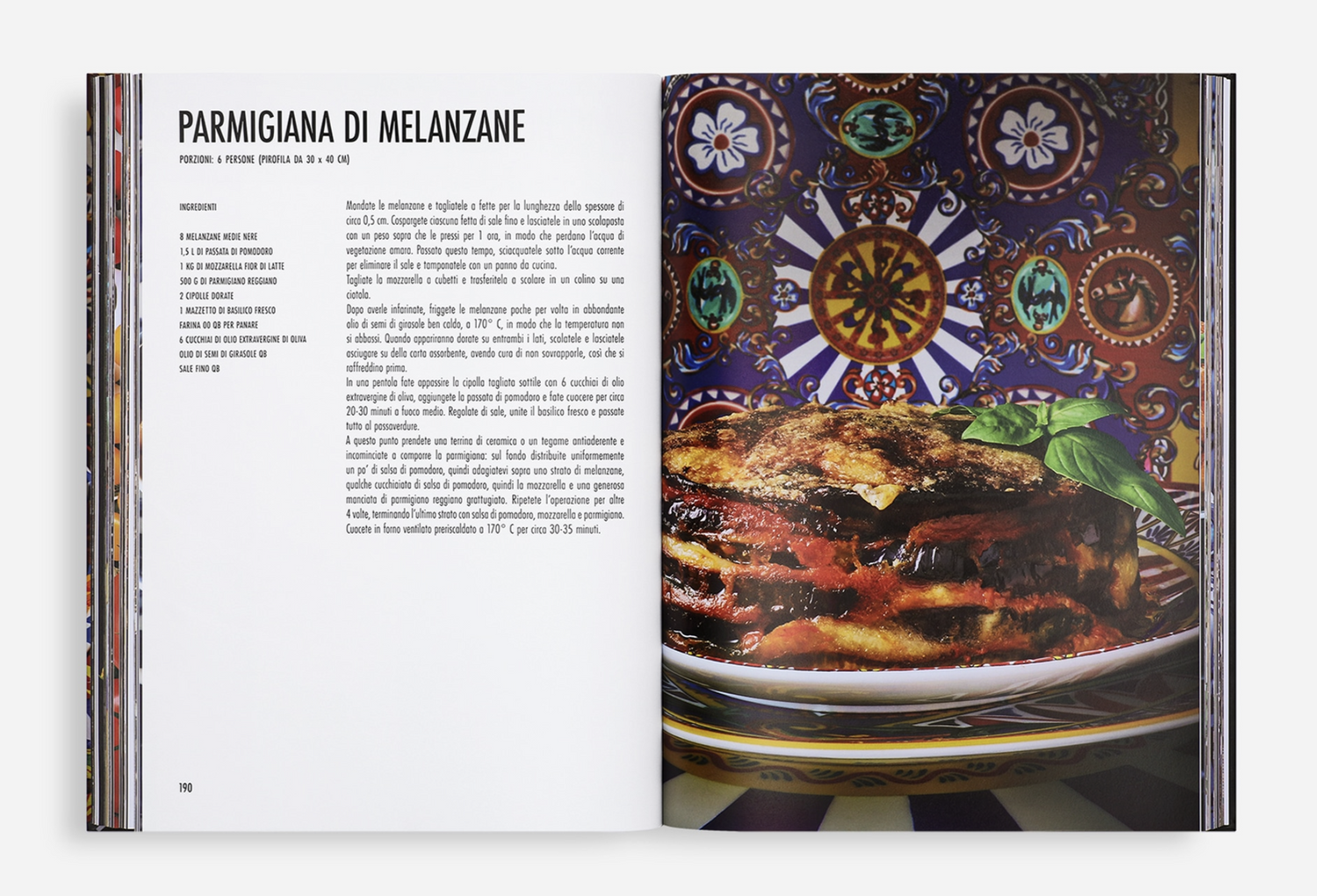 livre de recettes dolce gabbana