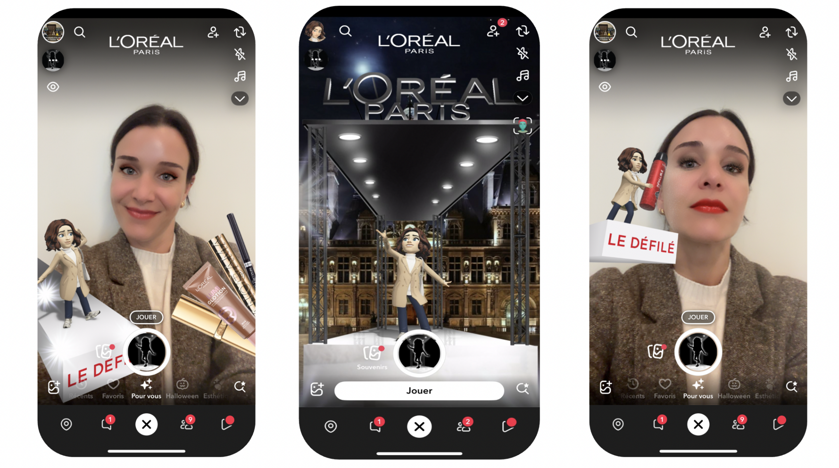 L'Oréal Paris snapchat essayage maquillage