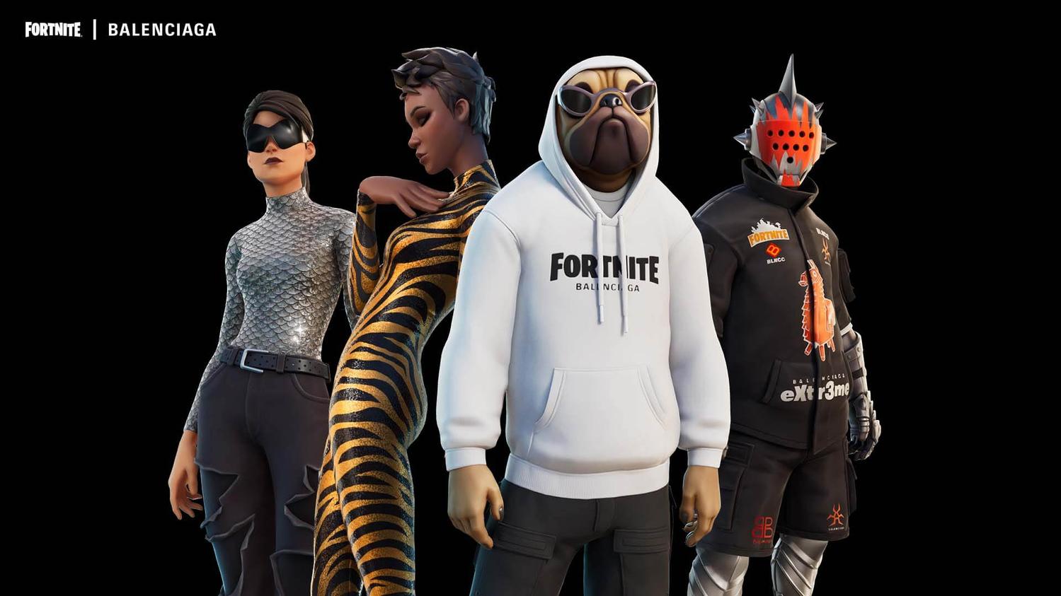 balenciaga collaboration jeu online fortnite