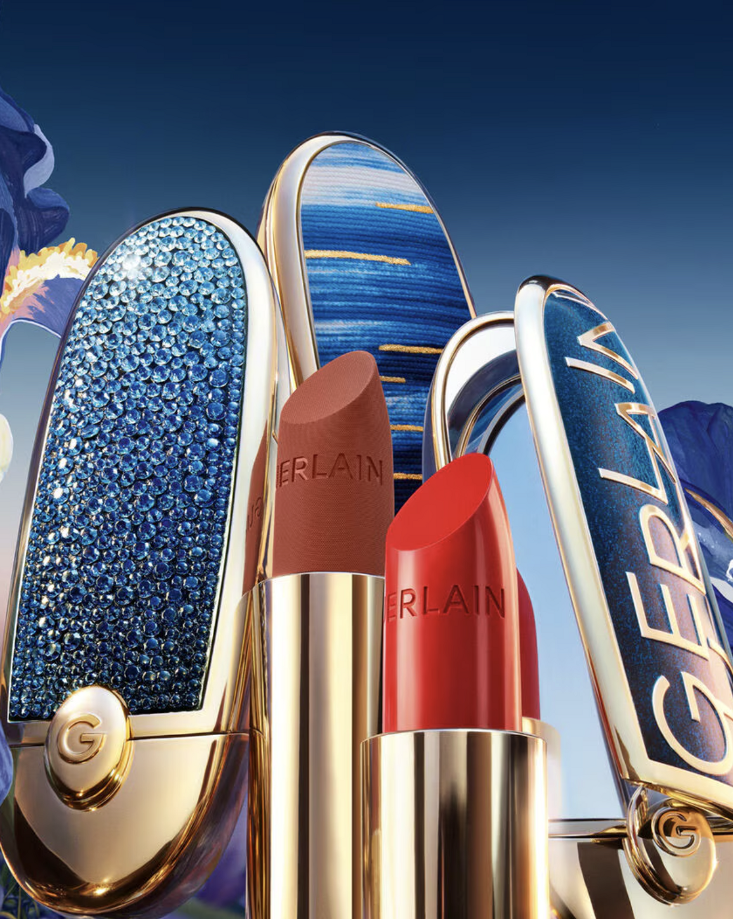 Heure Bleue de Guerlain, collection de rouges à lèvres