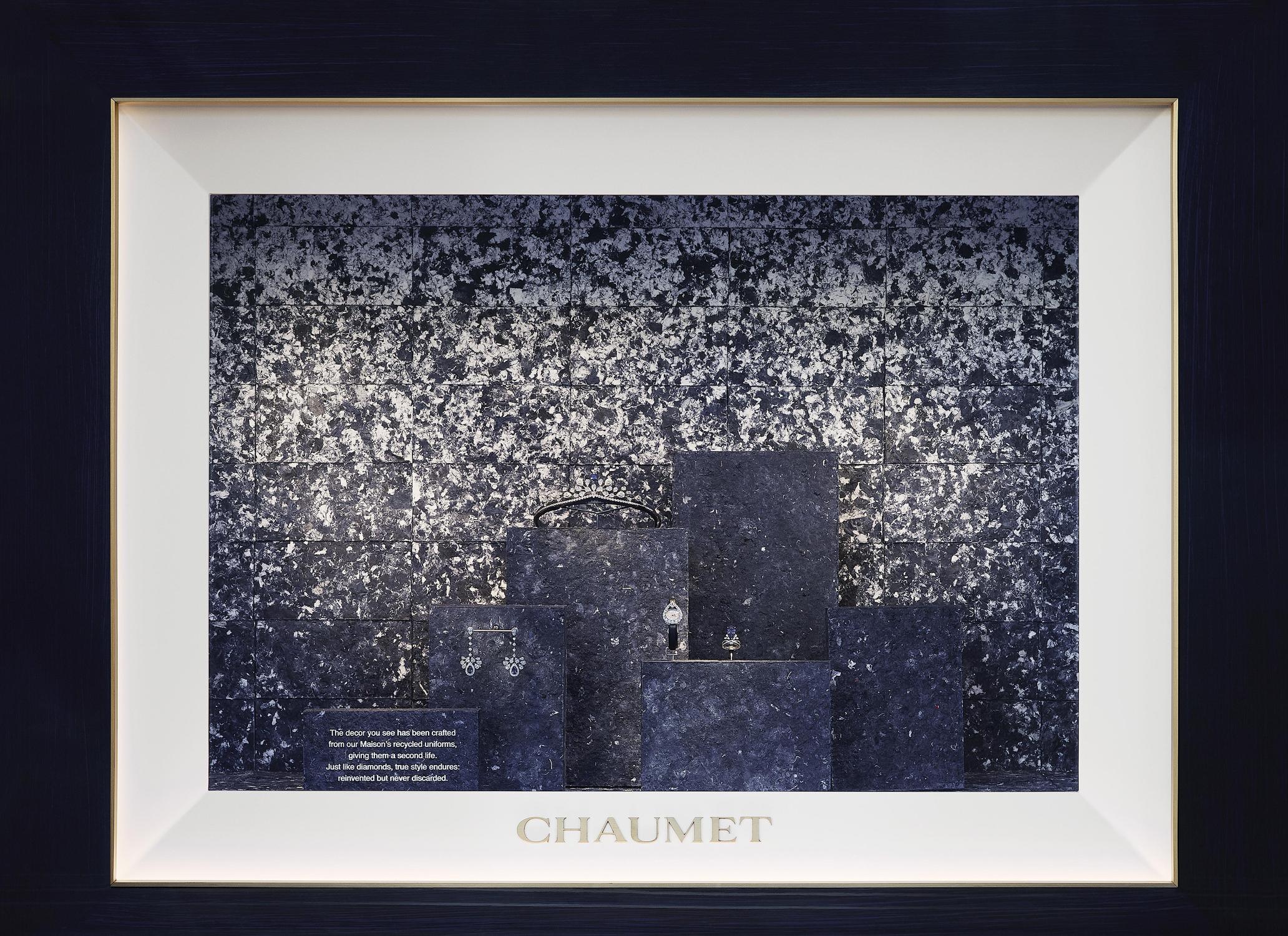 chaumet vitrines avec uniformes recyclés initiatives ecoresponsables dans le luxe et la joaillerie