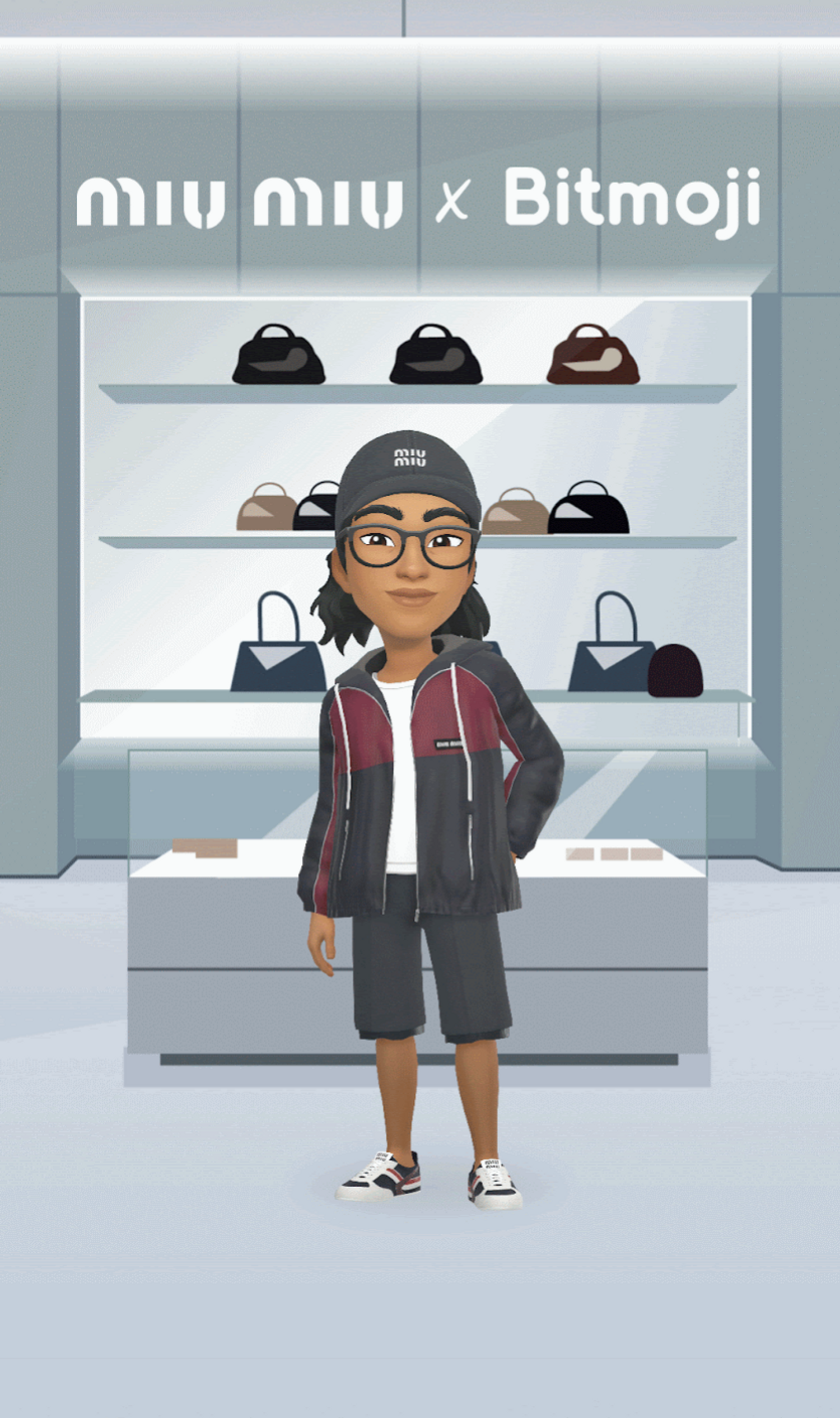 miu miu sur snapchat bitmoji vetements et accessoires de luxe
