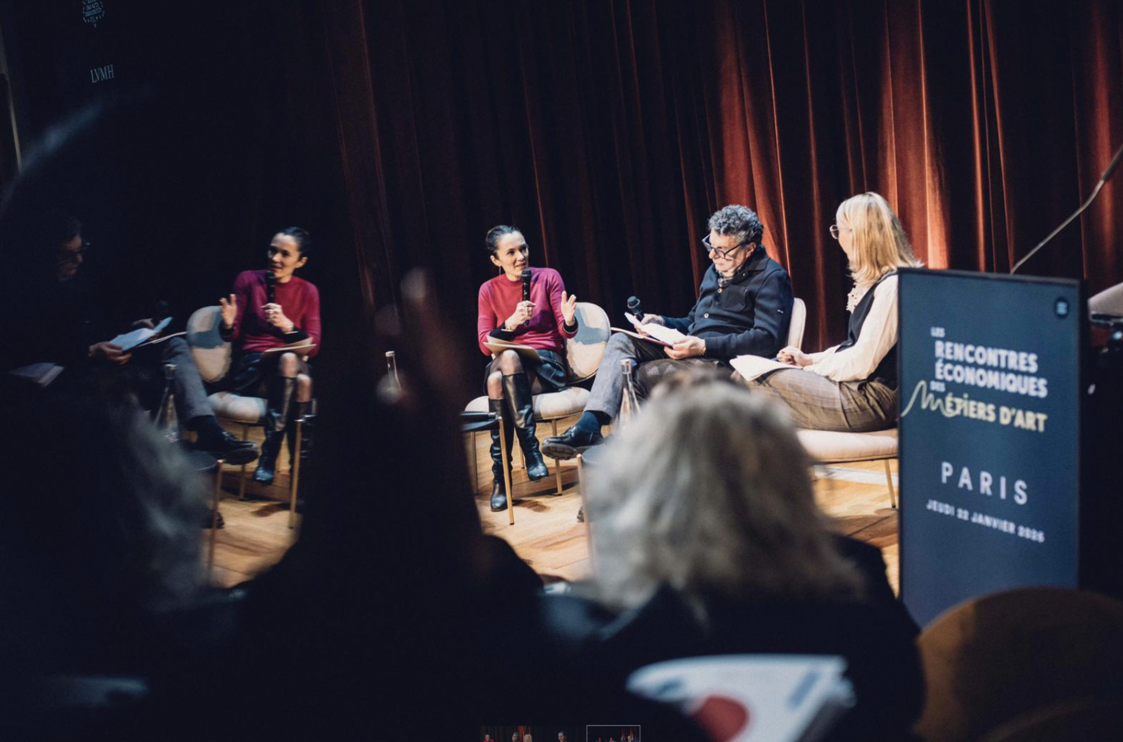 Marion Bardet, directrice des métiers d'excellence LVMH, lors des Rencontres économiques des Métiers d'art en janvier 2026