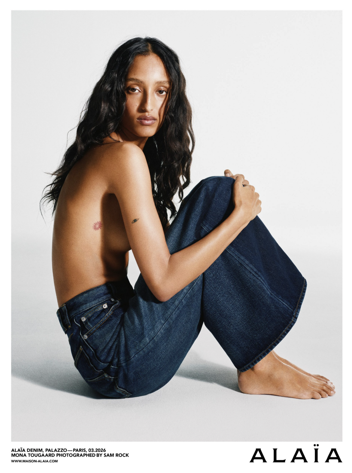 jean effet brut de la marque alaia denim, made in japan