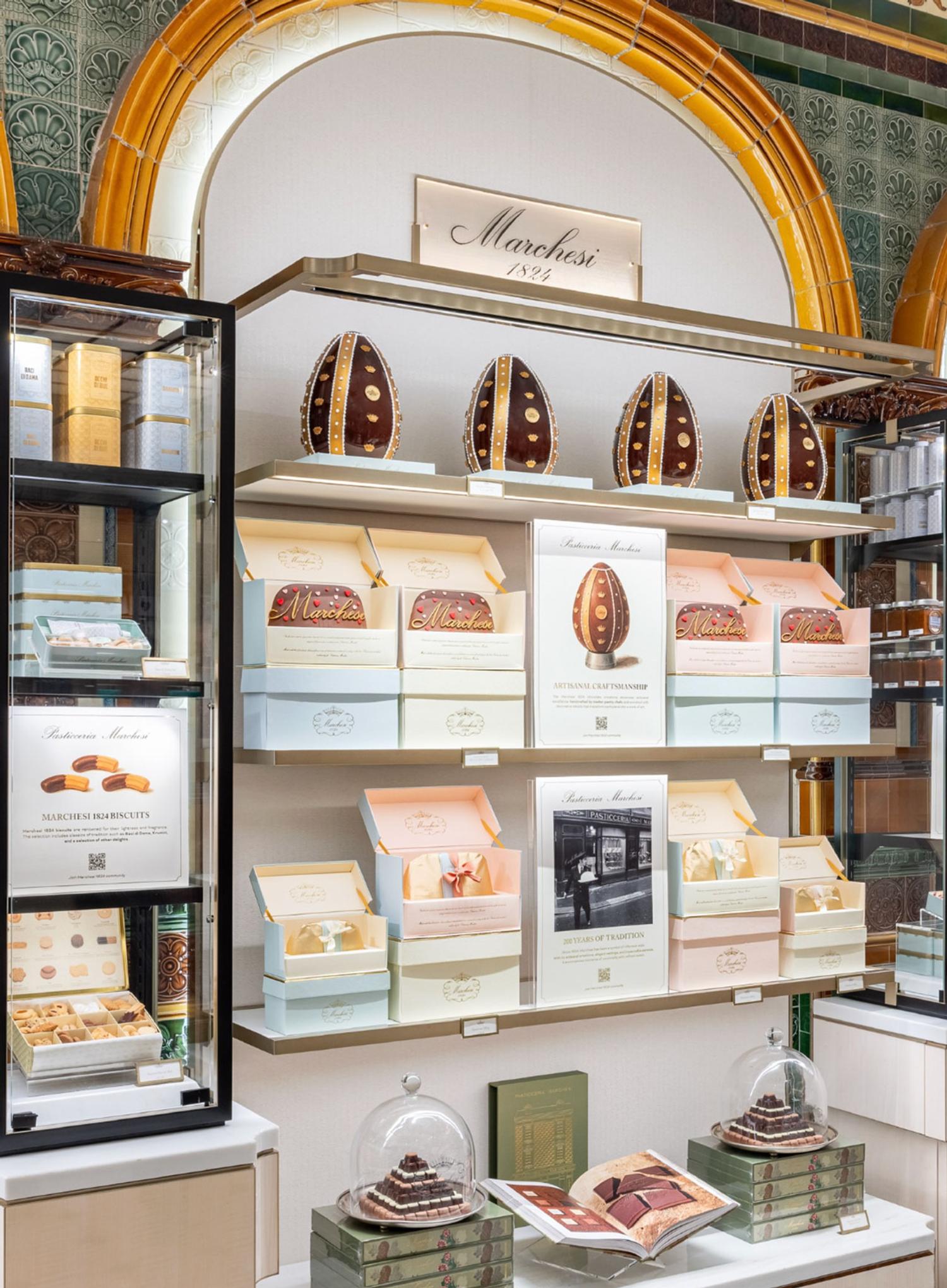 S&eacute;lection de chocolats artisanaux, pralines et cremini Marchesi 1824, confiserie fine du groupe Prada.