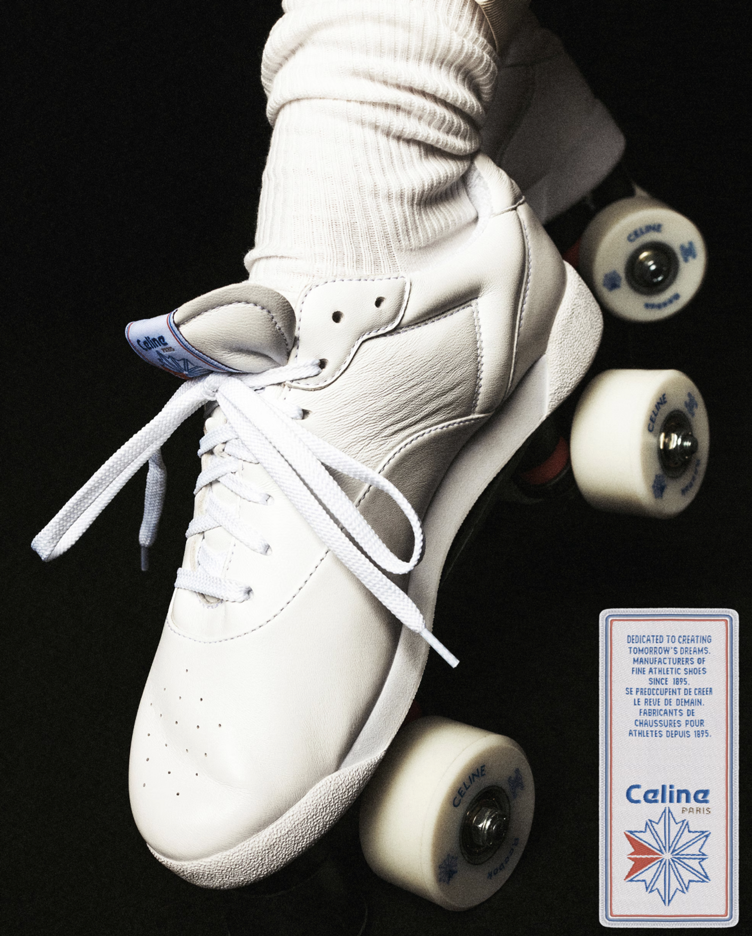 basket reebok et celine edition collector en blanc