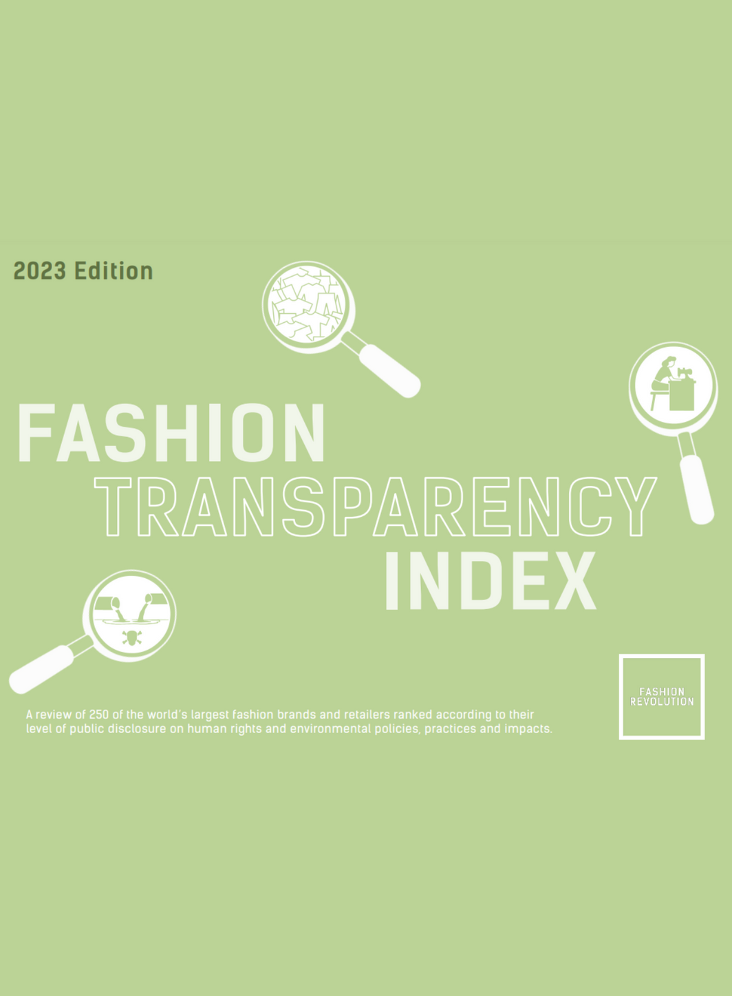 Gucci, première marque de luxe dans le classement The Fashion Transparency Index 2023.