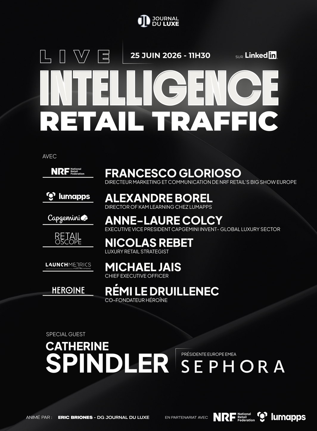 Live Intelligence spécial "Retail Traffic" : RDV le 25 juin