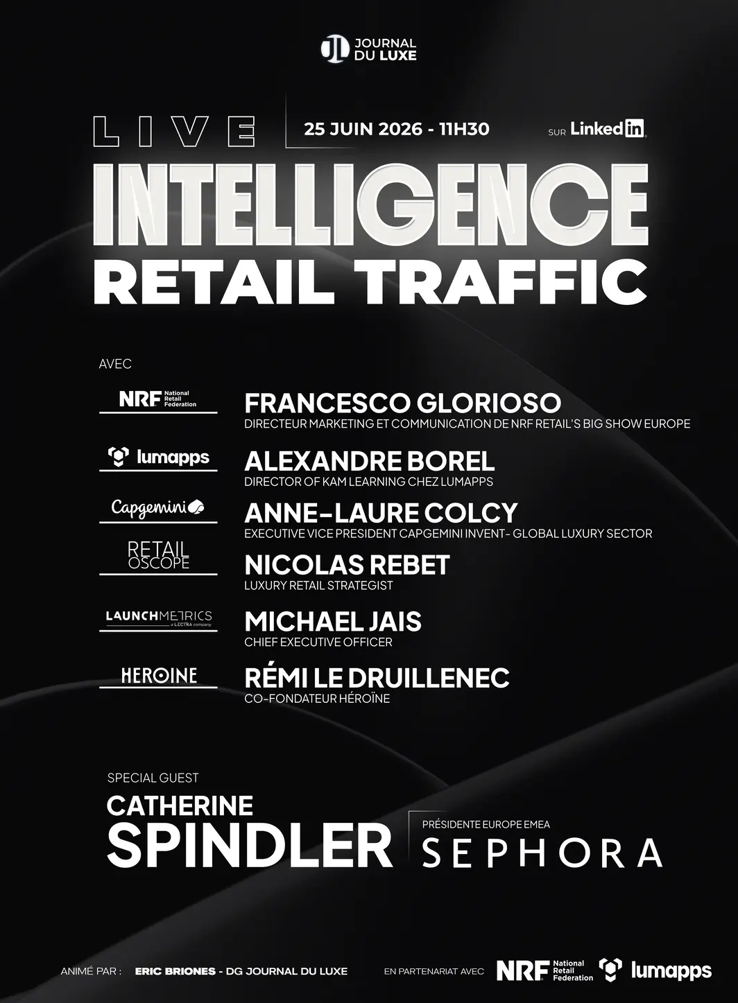 Live Intelligence spécial "Retail Traffic" : RDV le 25 juin