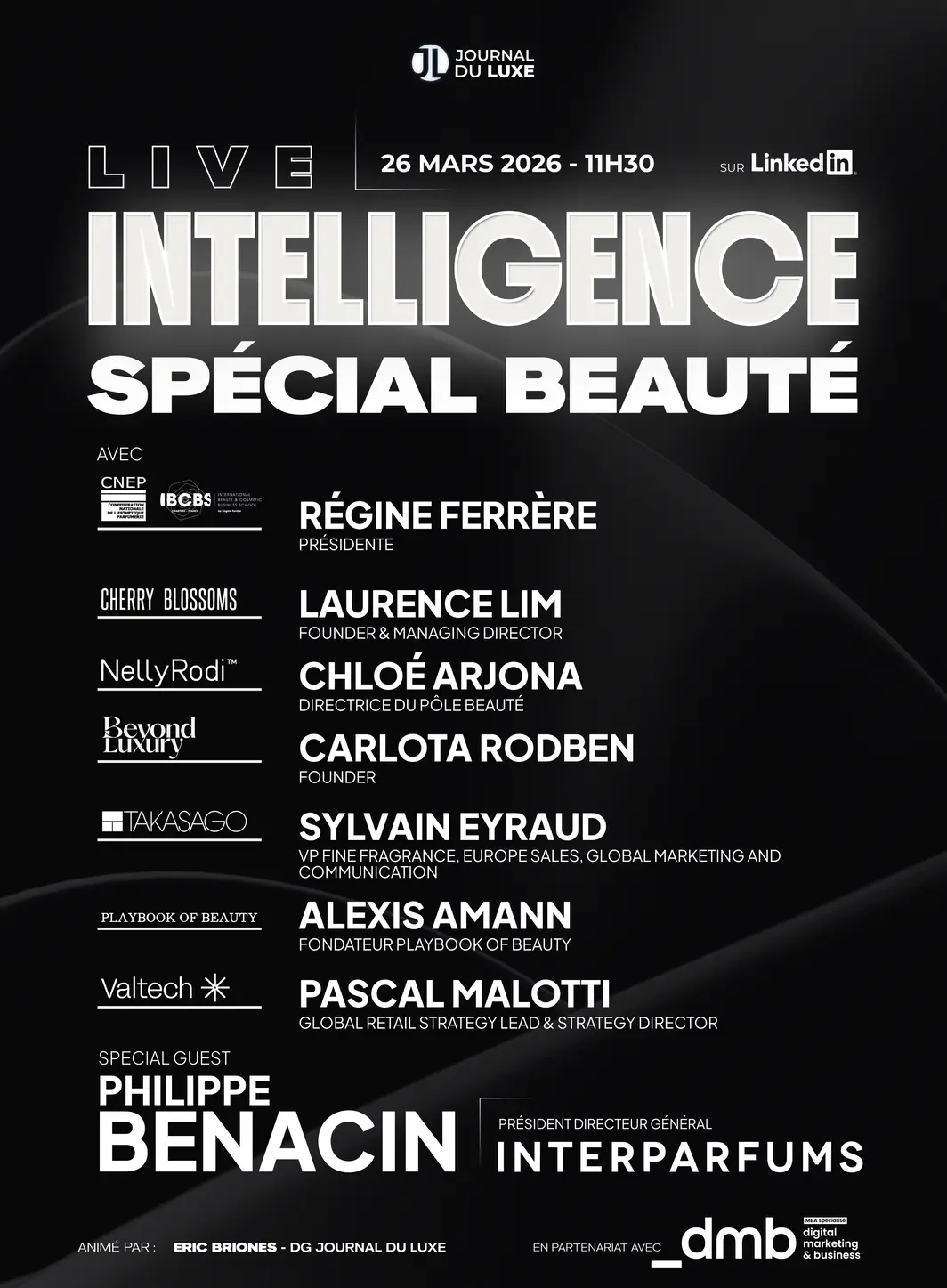 Live Intelligence spécial "Beauté" : RDV le 26 mars