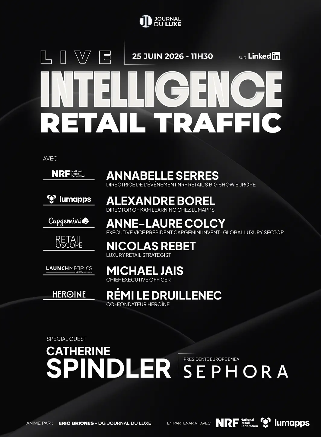 Live Intelligence spécial "Retail Traffic" : RDV le 25 juin