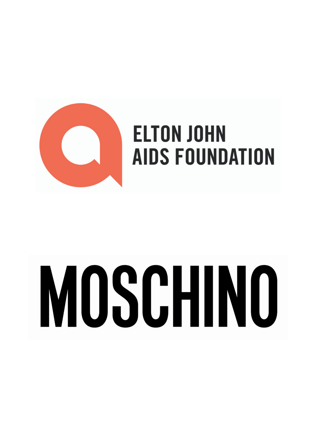 Un t-shirt Moschino pour soutenir la Fondation Elton John Aids.
