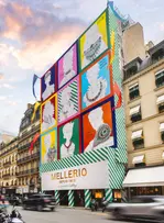 Mellerio habille sa façade des couleurs de Jean-Charles de Castelbajac