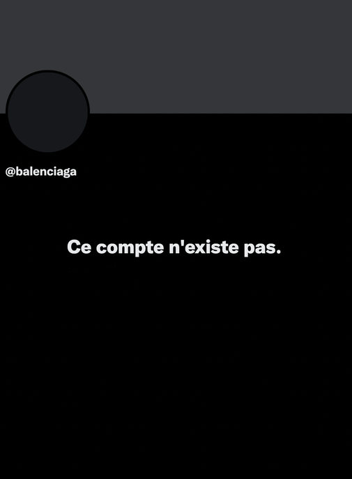 Balenciaga quitte Twitter.