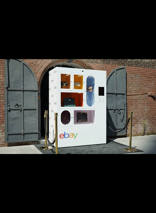 Ebay inaugure un distributeur automatique de sacs de luxe.