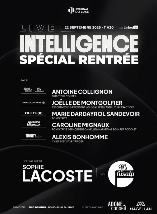 Live Intelligence spécial "Rentrée Luxe" : RDV le 22 septembre