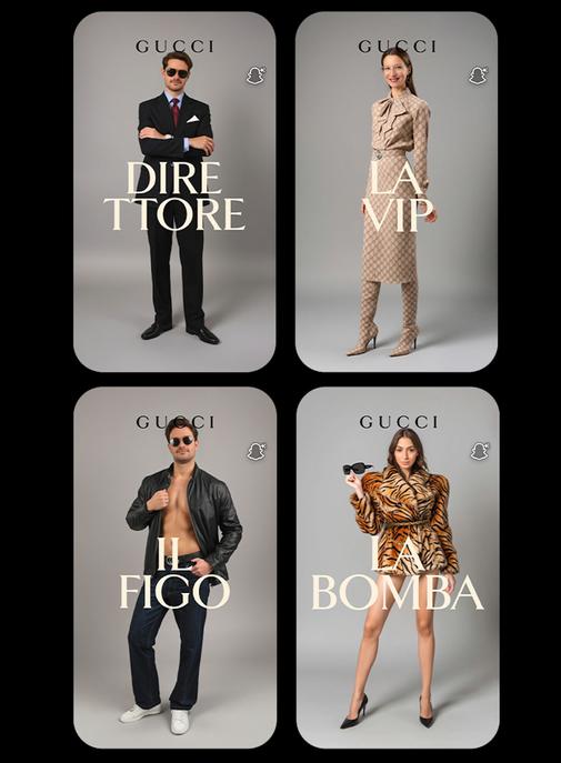 Avec Snapchat et l'IA, Gucci vous invite à entrer dans "La Famiglia"