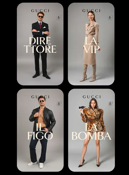 Avec Snapchat et l'IA, Gucci vous invite à entrer dans "La Famiglia"