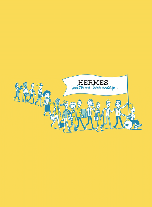 Hermès renouvelle sa présence au salon Hello Handicap.