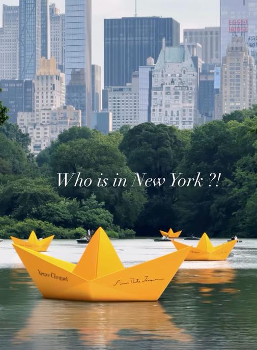 Jacquemus et Veuve Clicquot s'emparent de Central Park
