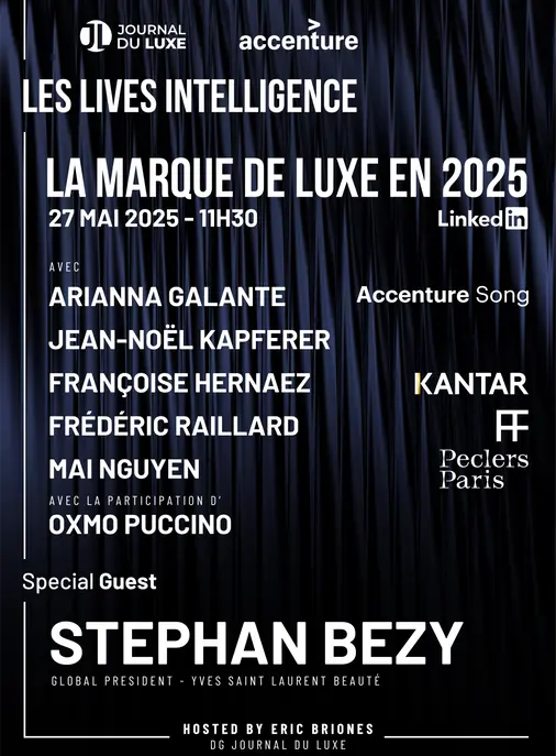 Live Intelligence spécial "La Marque de Luxe en 2025" : RDV le 27 mai