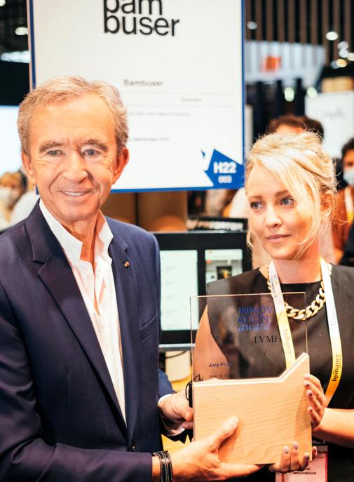 Les lauréats du prix LVMH Innovation 2021.