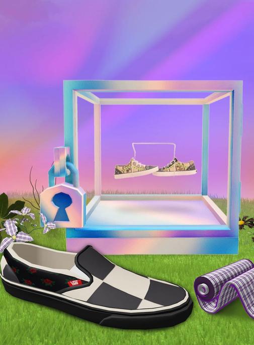 Gucci et Vans s'allient sur Roblox.