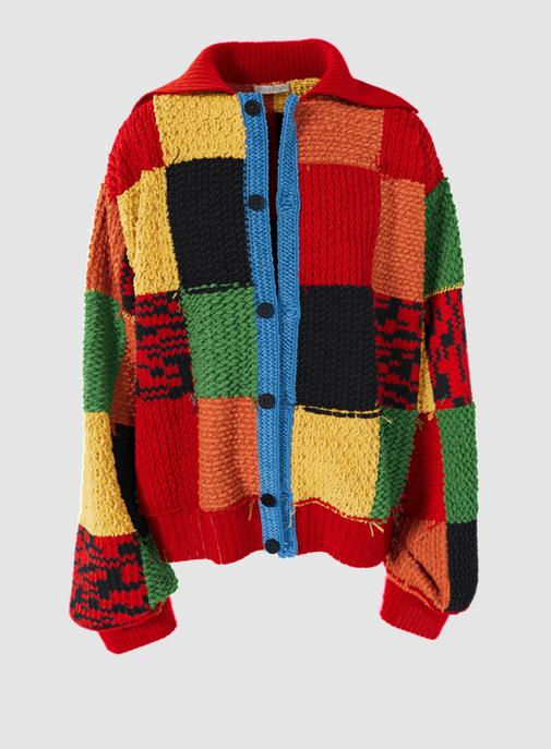 Cardigan Colourblock Patchwork : le premier NFT de JW Anderson en collaboration avec xydrobe.