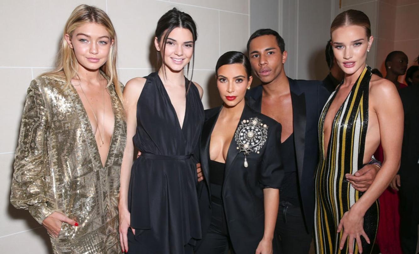 team olivier rousteing kaki