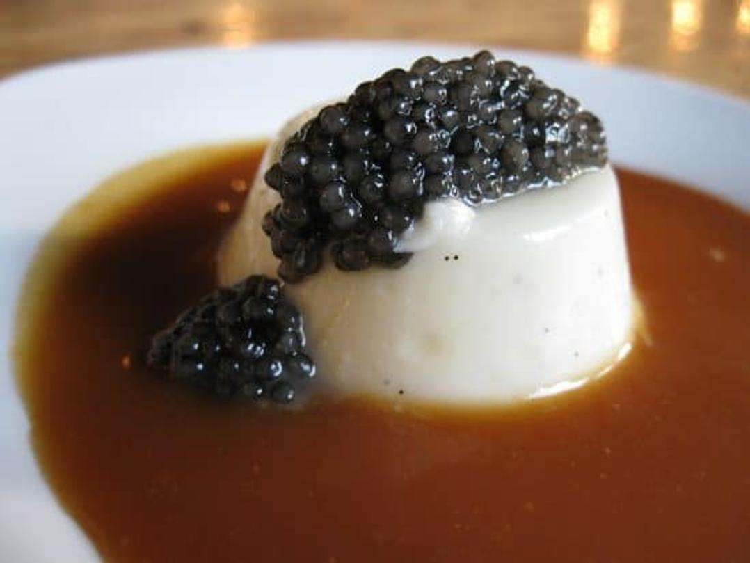 pana cotta caviar