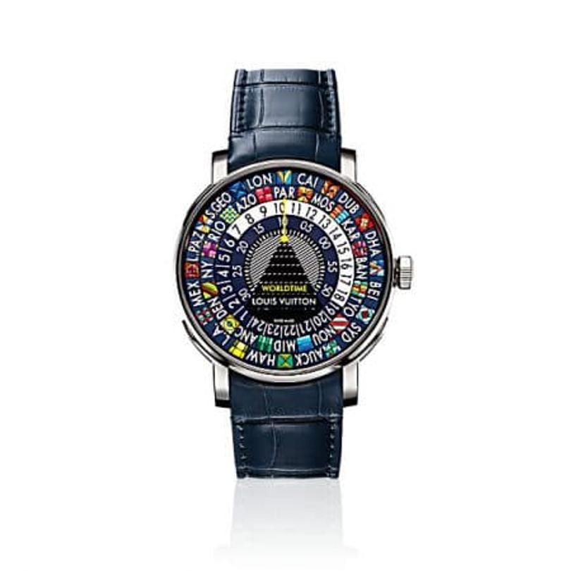 Louis Vuitton bleuit sa montre Escale Worldtime