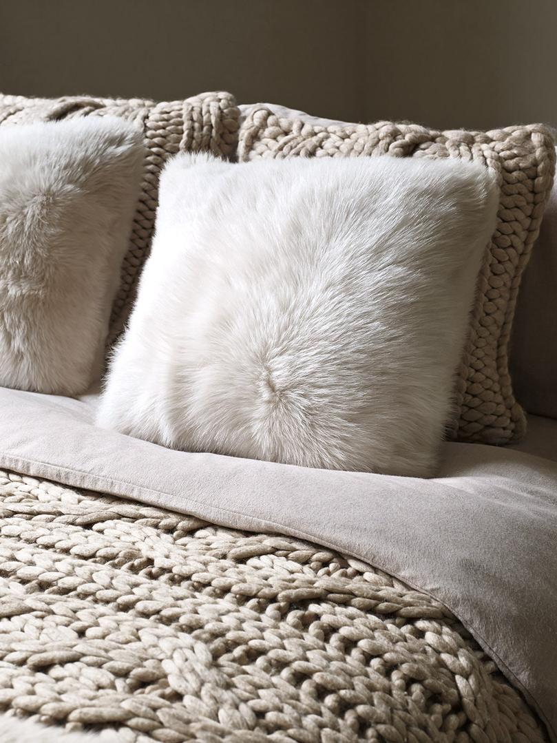 F15-Toscona Sham-NAT-Oversized Knit Pillow-SAND