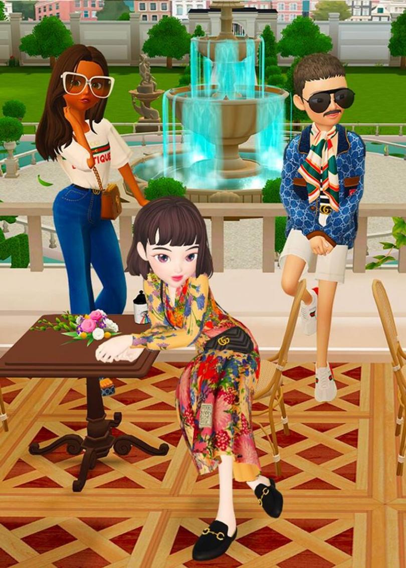 gucci sur application zepeto avatar