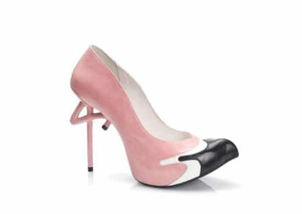 chaussure flamand rose