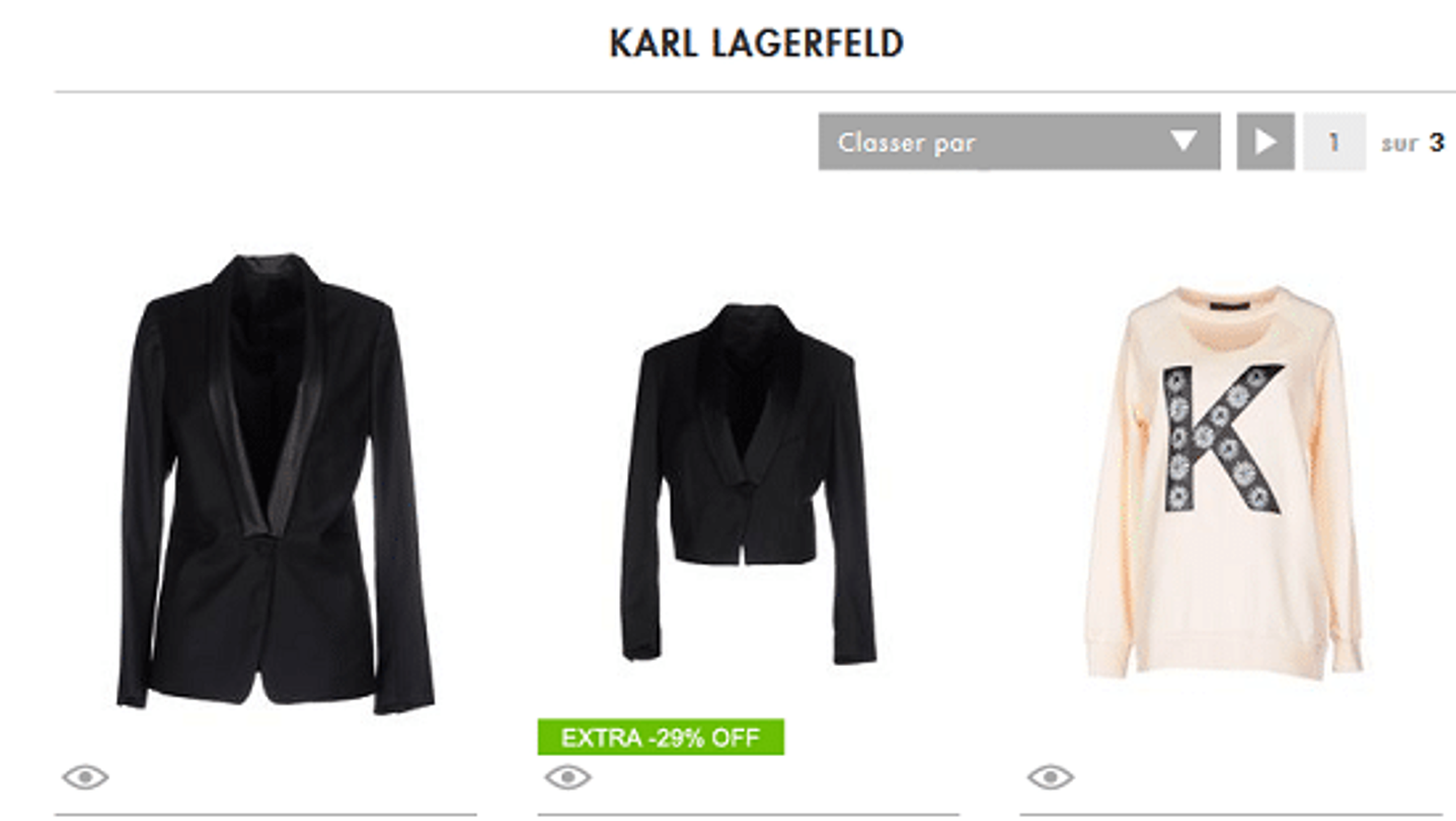 lagarfeld vente en ligne