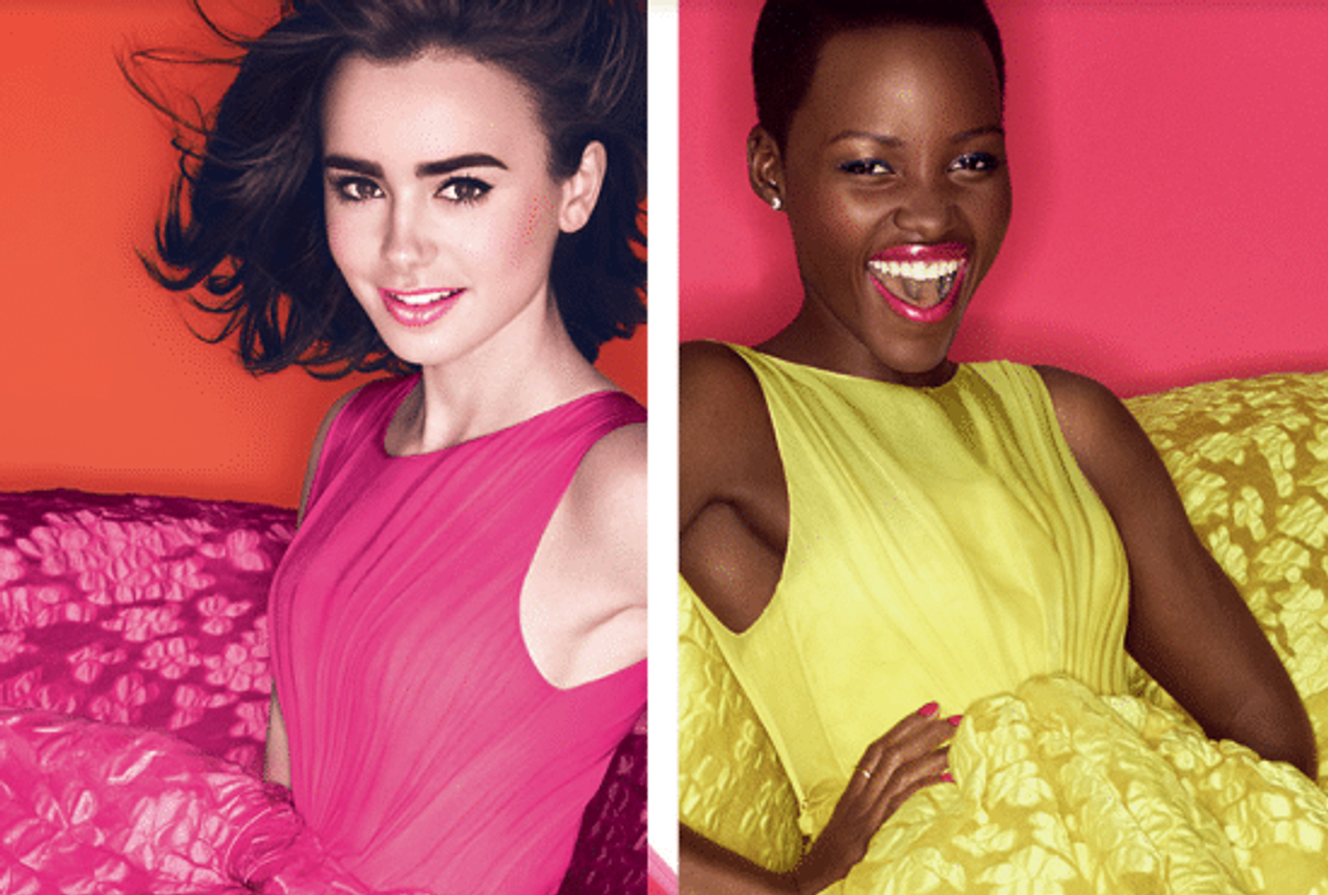 Lilly Collins et Lupita Nyongo