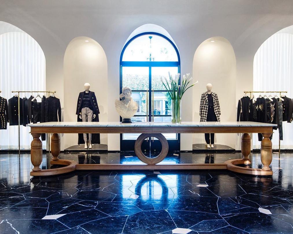 balmain boutique los angeles