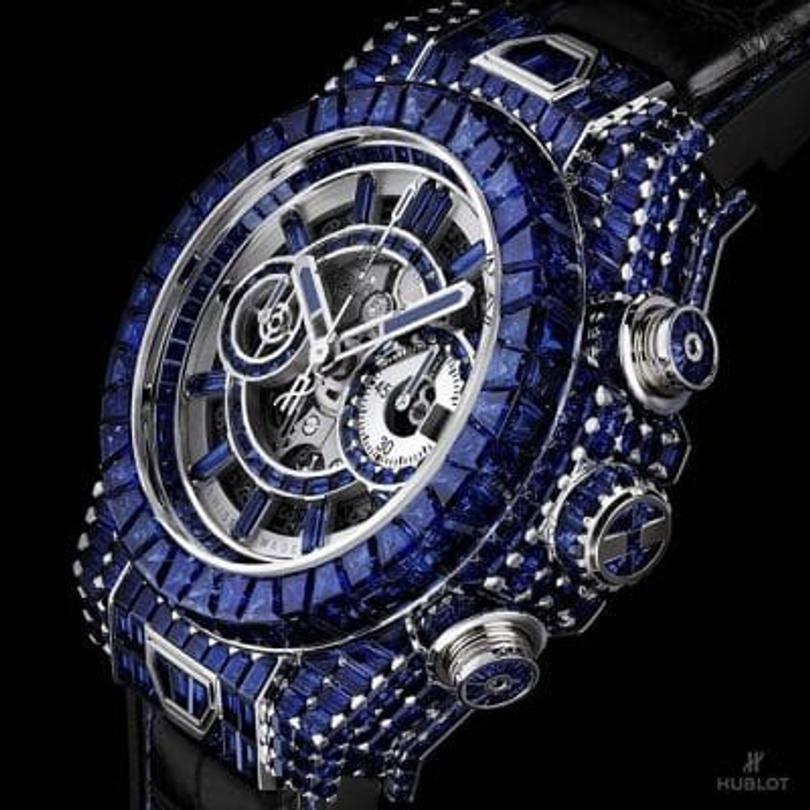 montre luxe bleu