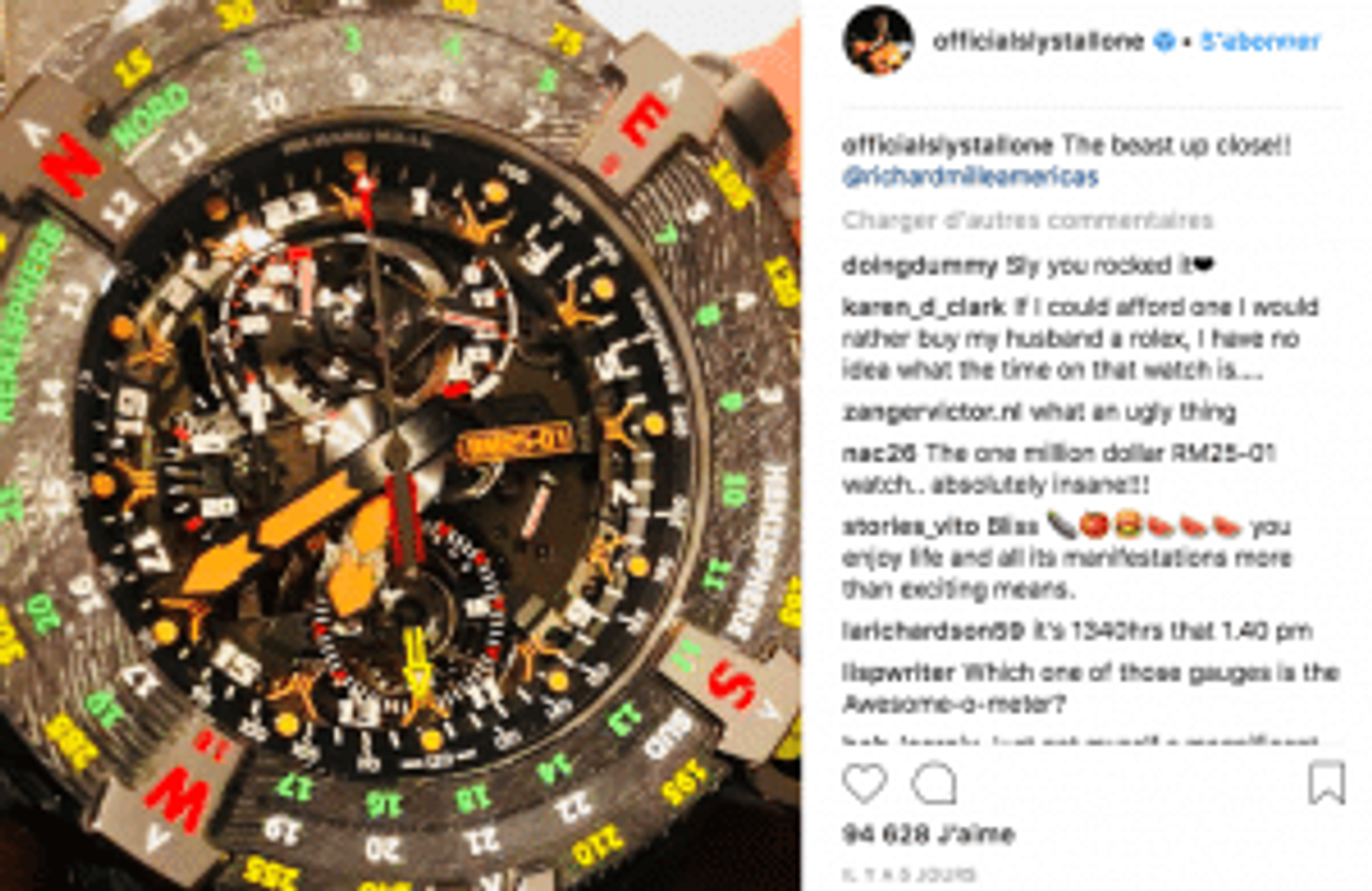 richard mille sylvester stallone