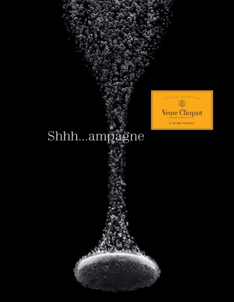 champagne soluble veuve clicquot