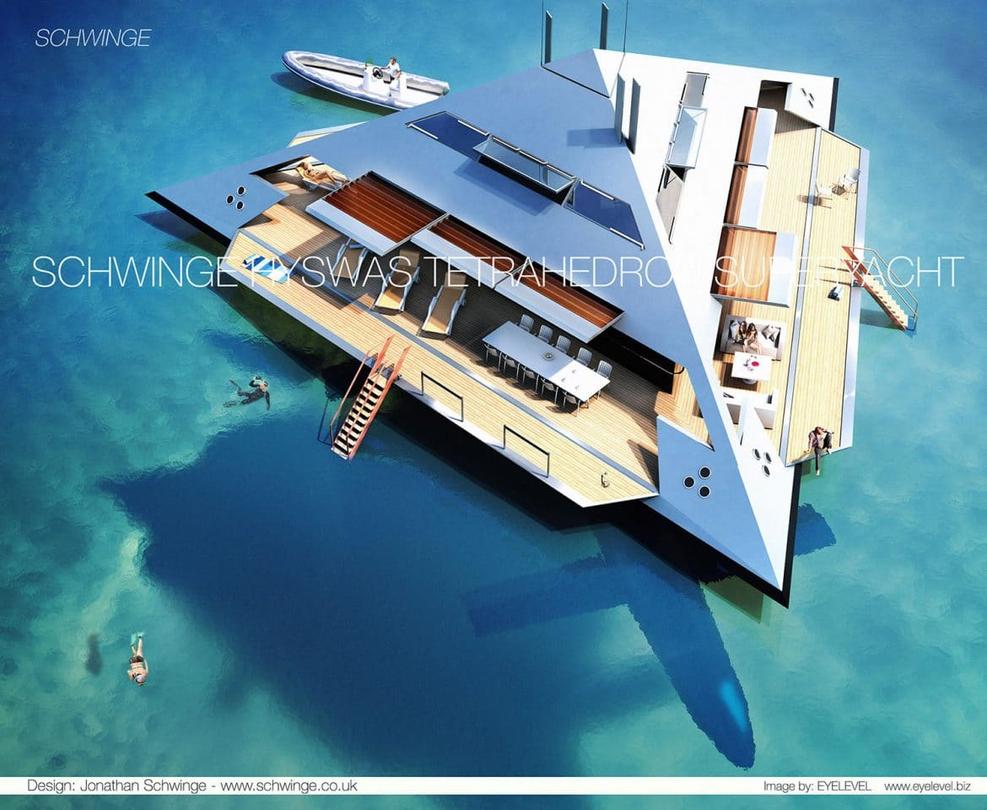 etrahedron superyacht