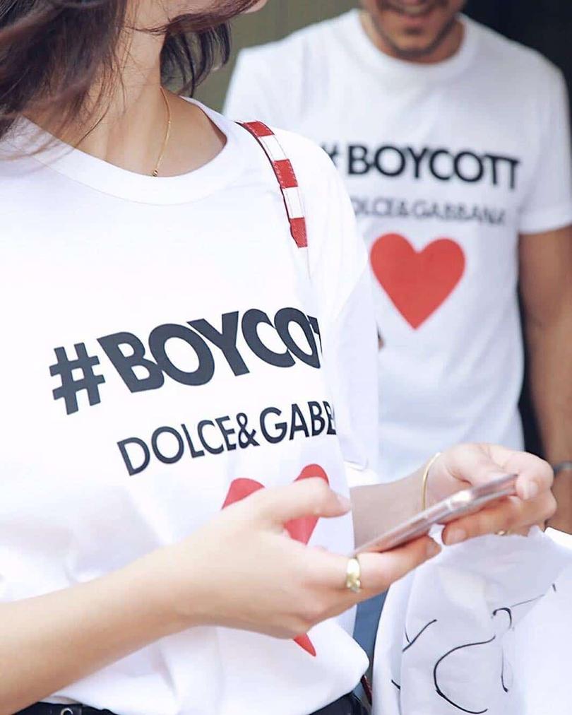 dolce gabbana boycott melania trump